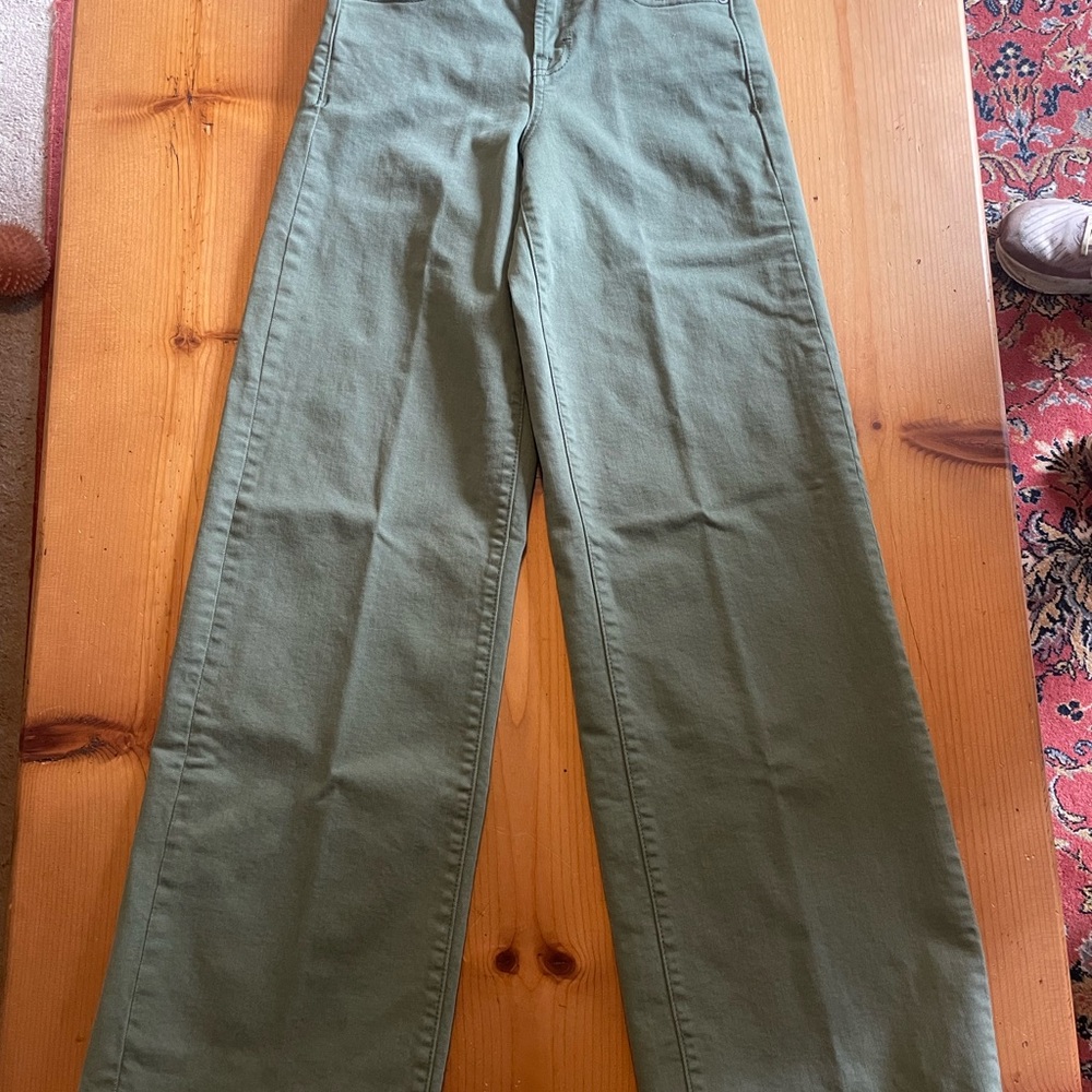 Women's Green Flare & Wide Leg Jeans